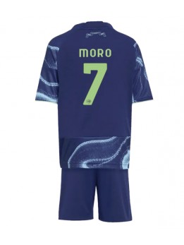 Ajax Raul Moro #7 Replika Borta Kläder Barn 2025-26 Kortärmad (+ byxor)